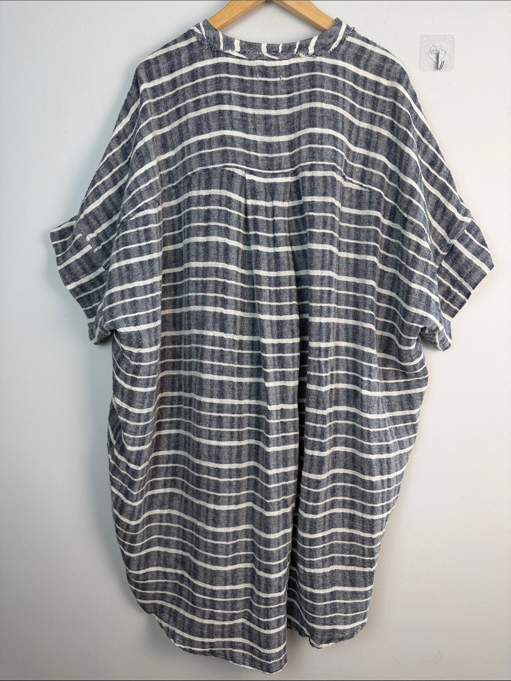 Intimately Free People Oversized Tunic Top Linen Cotton Mini Dress Lg Lagenlook - Picture 11 of 16